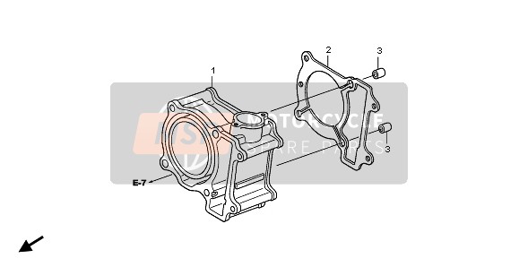 Honda SH150D 2009 Cylindre pour un 2009 Honda SH150D